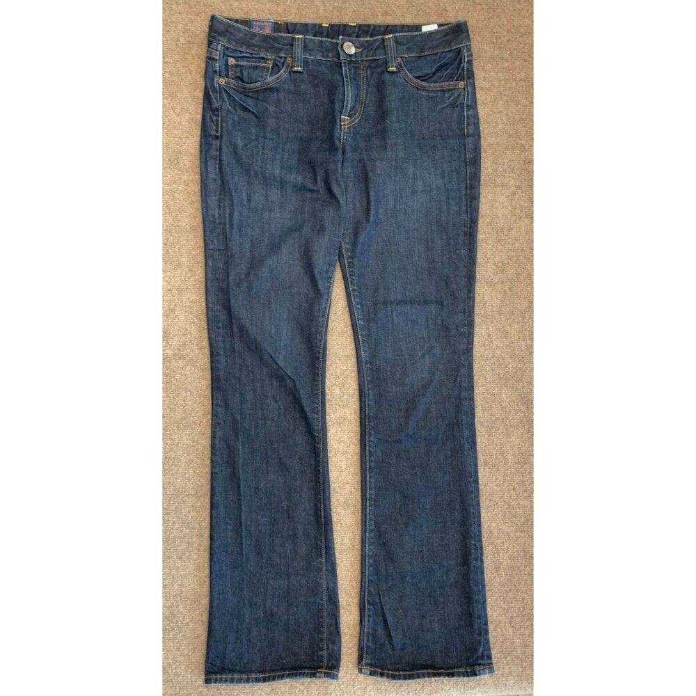 Lucky Brand Lola Bootcut Jeans Womens 10/30 Mid Rise Dark Indigo Wash USA Denim